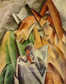 Familia de Arlequín 1909 cubismo Pablo Picasso Pinturas al óleo